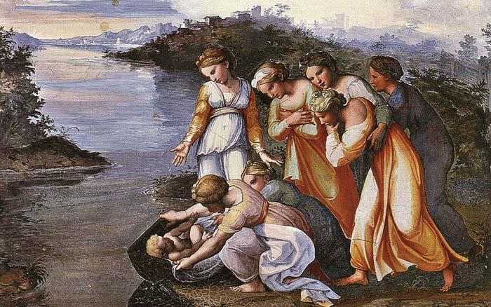 RAFFAELLO Sanzio Moses Saved from the Water France oil painting art
